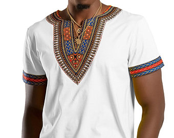 African Print T Shirt